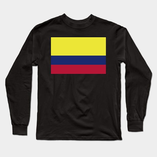 Colombia flag Long Sleeve T-Shirt by Designzz